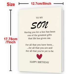 To My Son, Birthday Card for Son, Son Birthday Card, Birthday Card Son, Birthday Card Son, Happy Birthday Son Card, To My Son from Mom, Gifts for Adult Son Gift Ideas, Birthday Card Son Adult