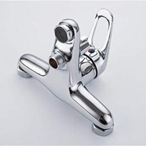 Kitchen Taps Bathtub Faucet Shower 1 Set Bathroom Fixture Chrome Plated Shower Faucet Bathtub Faucets Brass Head Outlet Pipe