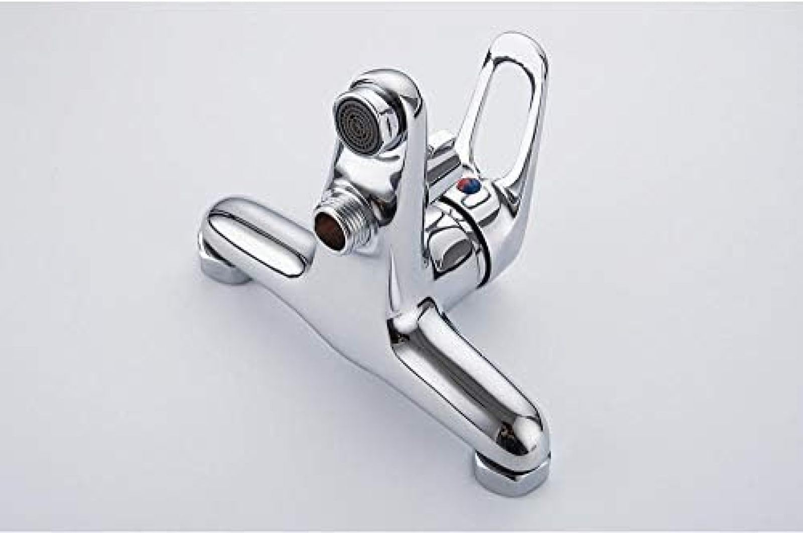 Kitchen Taps Bathtub Faucet Shower 1 Set Bathroom Fixture Chrome Plated Shower Faucet Bathtub Faucets Brass Head Outlet Pipe