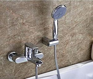 kitchen taps bathtub faucet shower set chrome plated brass short outlet pipe bath faucet waterfall bathroom bathtub faucet