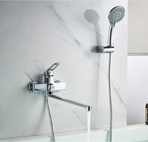 kitchen taps bathtub faucet with handheld wall mounted long spout shower bathroom faucet mixer bath shower bathtub faucets