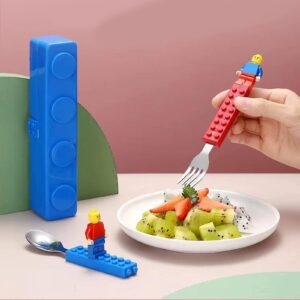 EuphoCorner Building Block Cutlery Set Spoon and Fork