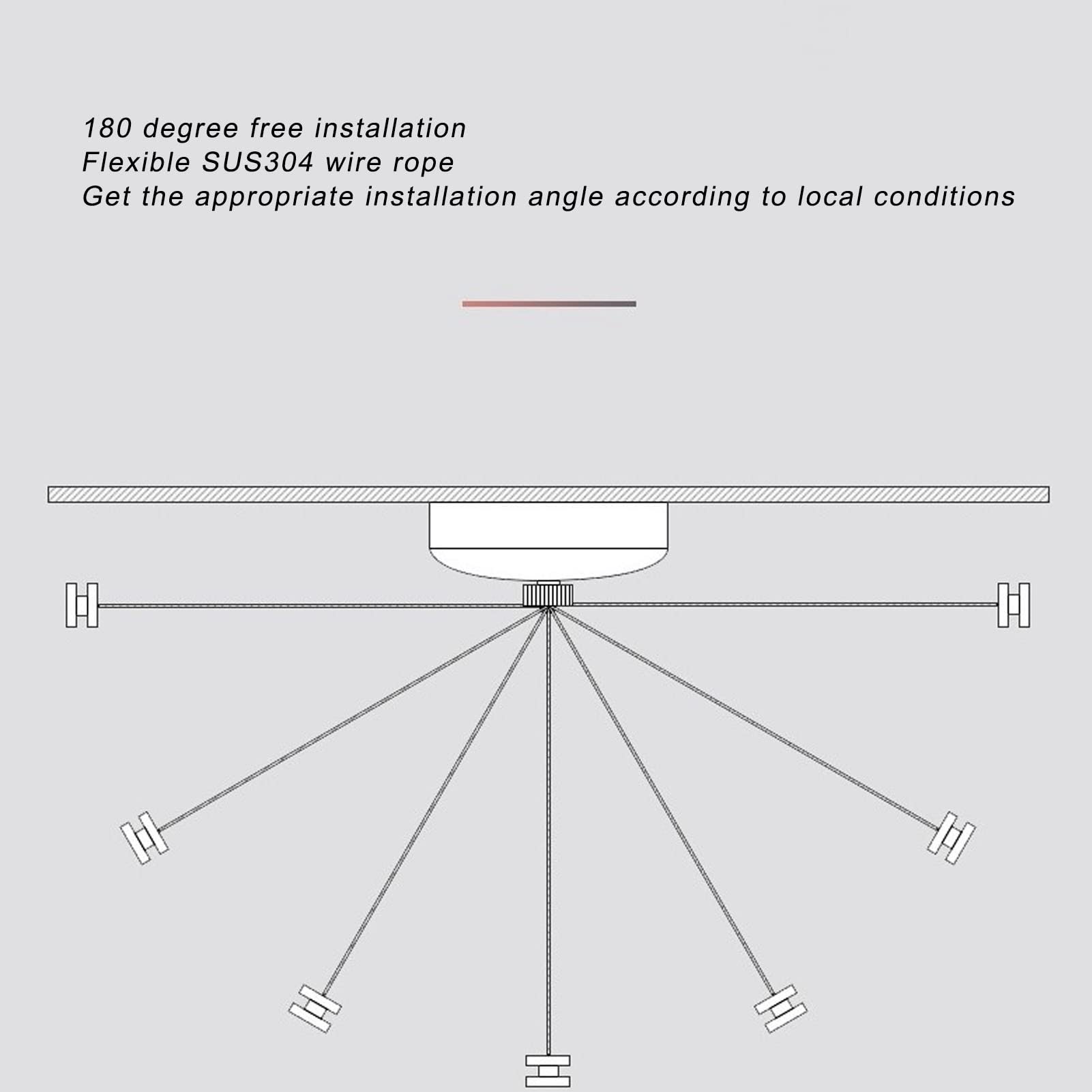 Tissting Retractable Clothesline 304 Stainless Steel Auto Retraction Clothes Line Dryer Double Pulley Laundry String for Bathroom, Laundry, Hotel(3.8m)