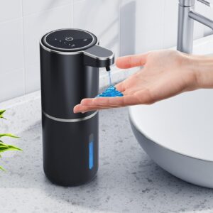 automatic liquid soap dispenser,380ml wall mount touchless 4 gear adjustable electric liquid soap dispenser,usb rechargeable with infrared motion sensor for bathroom,kitchen,office