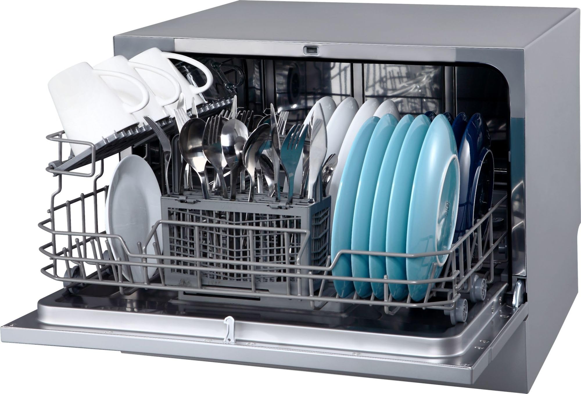 EdgeStar DWP63 21-5/8 Inch Wide 6 Place Setting Countertop Dishwasher - Silver