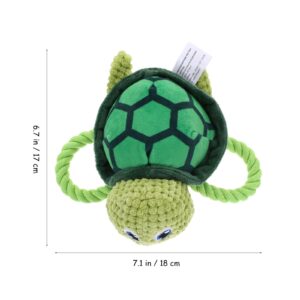 FRCOLOR Dog Toy, Puppy Chew Teething Toys, Tough No Stuffing Turtle Toys for Aggressive Chewers for Small Medium Large Dogs