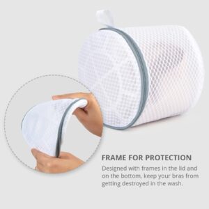 Geiteoa 3 Pack Mesh Laundry Bags for Delicates, Mesh Bra Bags with Hanging Loop, 6 x 7 Inches Lingerie Bags for Laundry