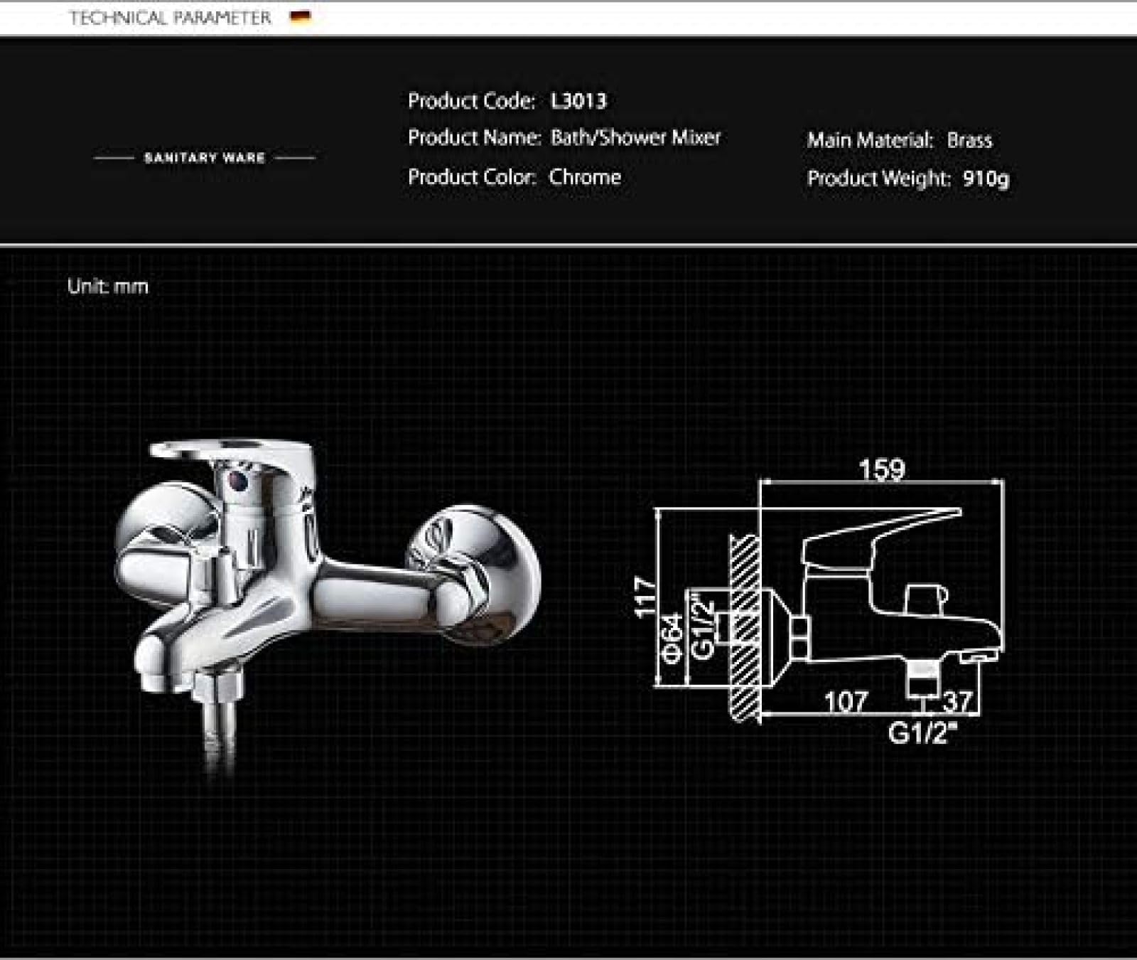 Kitchen Taps Bathtub Faucet Shower 1 Set Bathroom Fixture Chrome Plated Shower Faucet Bathtub Faucets Brass Head Outlet Pipe