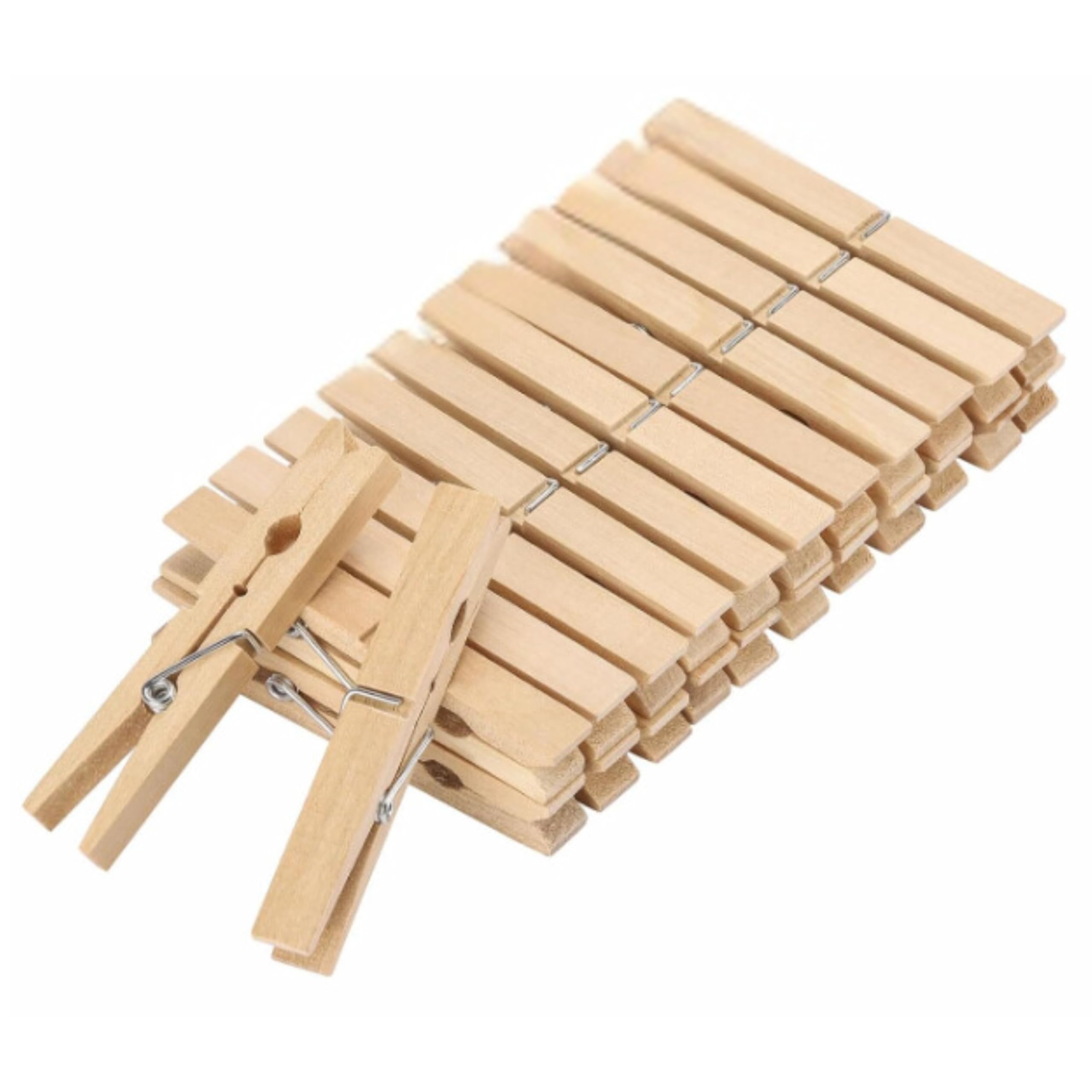 25pcs Clothes Pins Wooden | Clothespins 3-inch | Heavy Duty Wood Clips | Wooden Clothes Pins | Clothes Pins Wooden | Wood Clothespin | Clothes Pegs | Clothespins