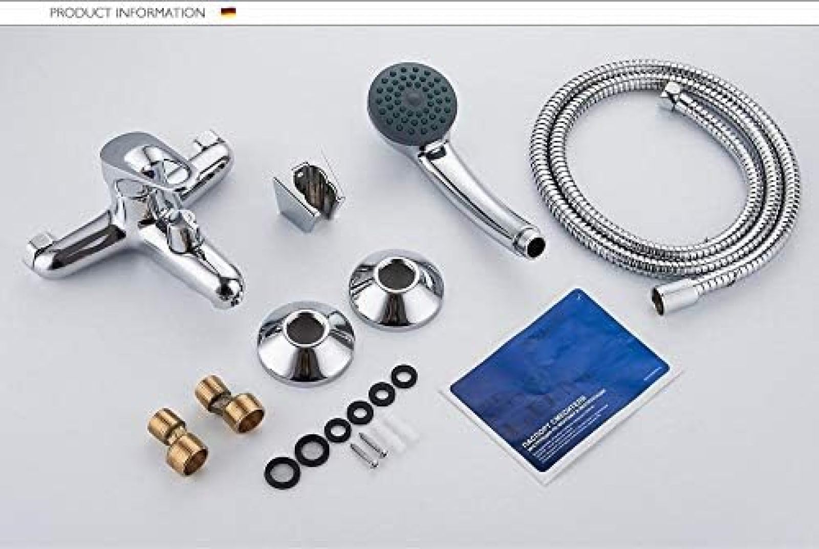 Kitchen Taps Bathtub Faucet Shower 1 Set Bathroom Fixture Chrome Plated Shower Faucet Bathtub Faucets Brass Head Outlet Pipe