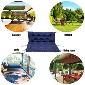 liquor red Thicken 5"Swing Chair Pads for Garden Patio Swing Replacement Cushions with Backrest Waterproof Bench Cushion for Outdoor Furniture 2-3 Seater Washable Swing Replacement Cushions/60"x40"