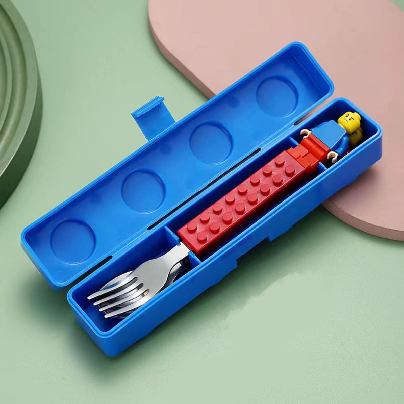 EuphoCorner Building Block Cutlery Set Spoon and Fork