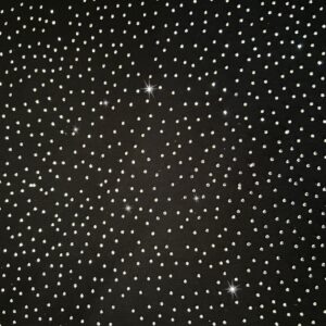 59x35 Inch Shiny Rhinestone Tulle Fabric One Yard Rhinestone Fabric Stretch Rhinestone Mesh Fabric for Background DIY Women's Sexy Costumes Weddings and Events,Can Cut and Patch (Black, 1 Yard)