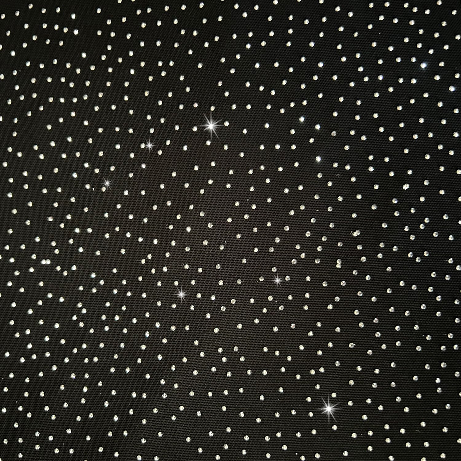 59x35 Inch Shiny Rhinestone Tulle Fabric One Yard Rhinestone Fabric Stretch Rhinestone Mesh Fabric for Background DIY Women's Sexy Costumes Weddings and Events,Can Cut and Patch (Black, 1 Yard)