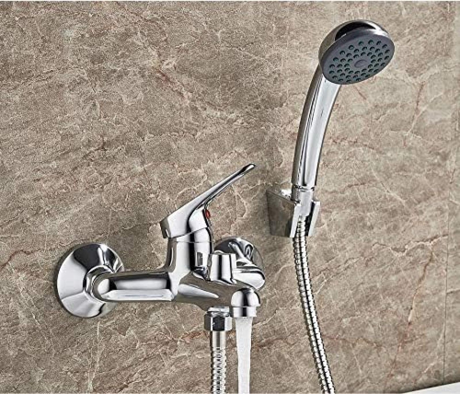 Kitchen Taps Bathtub Faucet Shower 1 Set Bathroom Fixture Chrome Plated Shower Faucet Bathtub Faucets Brass Head Outlet Pipe