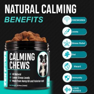 Zenpaws Hemp Calming Chews for Dogs - Supplement Treats for Anxiety Relief, Stress, Storms, Barking, Separation - Sleep Aid - All Breeds & Sizes