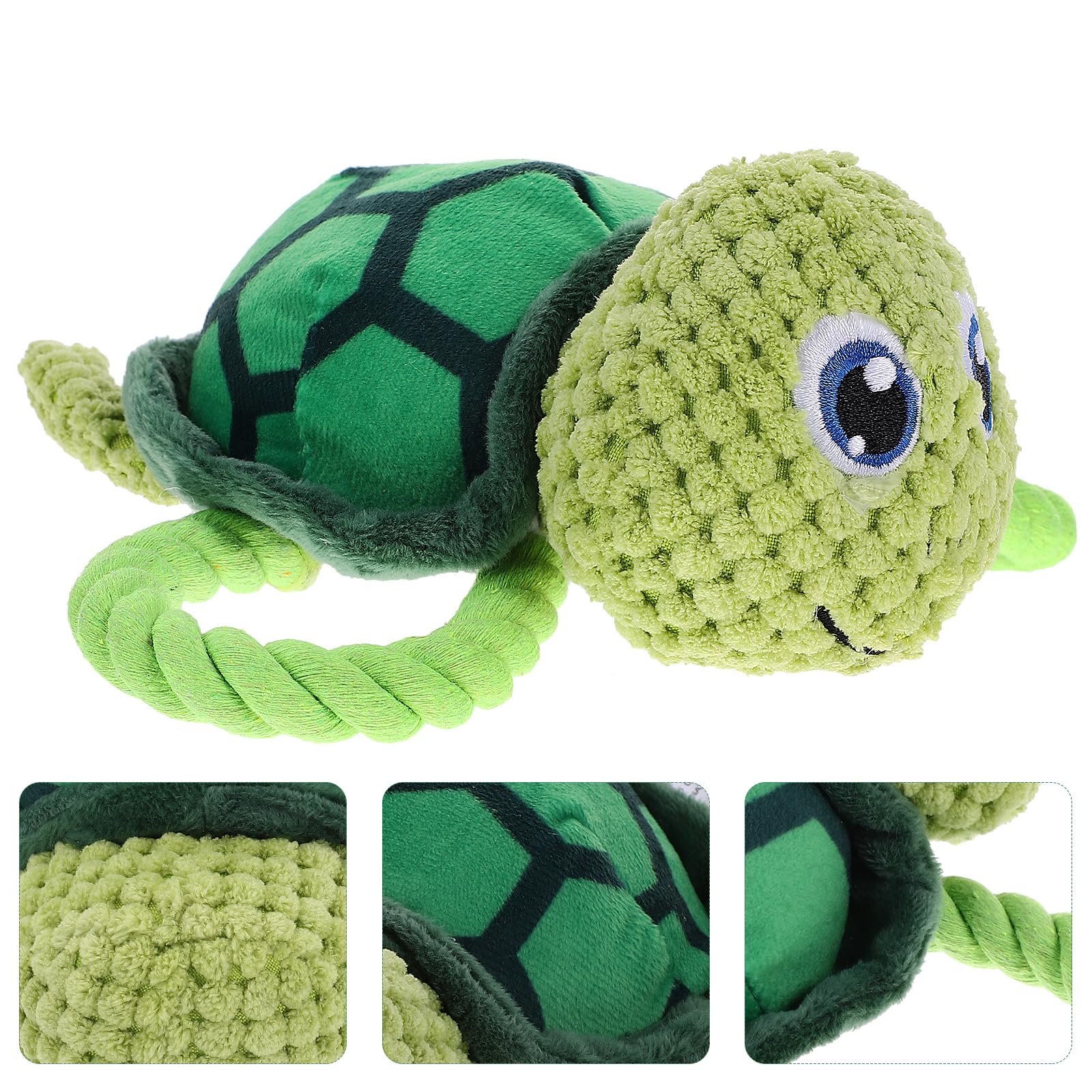 FRCOLOR Dog Toy, Puppy Chew Teething Toys, Tough No Stuffing Turtle Toys for Aggressive Chewers for Small Medium Large Dogs