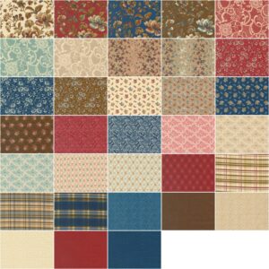 Moda Fabrics Lydia's Lace Charm Pack by Betsy Chutchian; 42-5 Inch Precut Fabric Quilt Squares