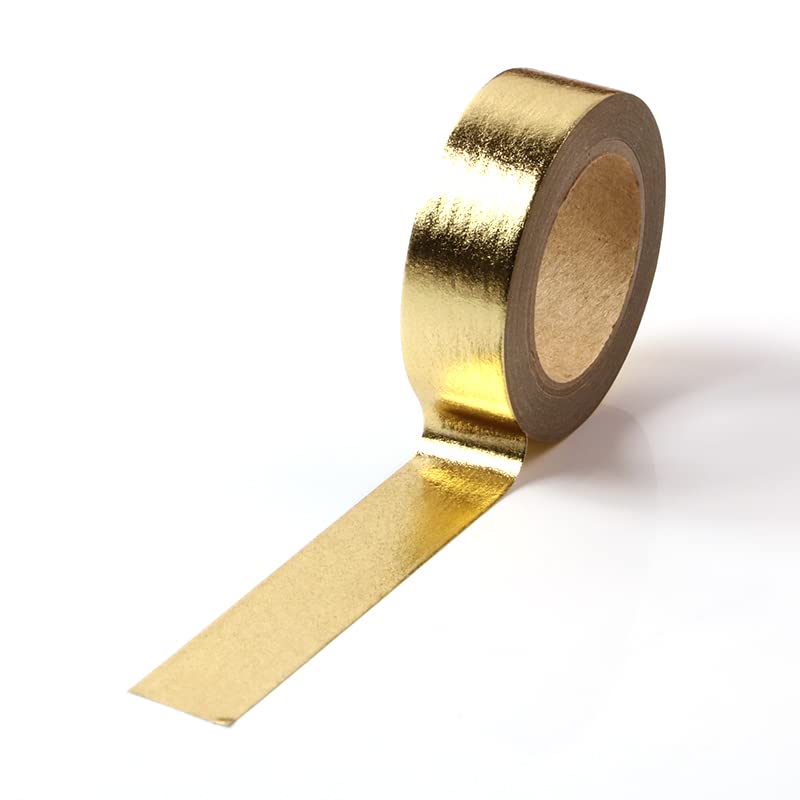 SIDAZON Gold washi Tape Gold foil washi Tape for Wall Decor Decorative Tape Crafts Washy-Tape Mirror Tape Gold Strips Gold Duct Tape Metallic washi Tape Self Adhesive Masking Tape 0.59in x33FT (Gold)