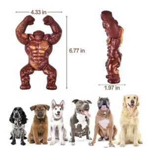 Tainrunse Dental Dog Toy Dog Grinding Toy Dog Toy Realistic Gorilla Shape Chew Toy for Dogs Durable Nylon Bite-Resistant Teeth Grinding Pet Supplies Red