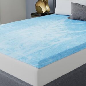 vibe 3” gel swirl memory foam mattress topper, full