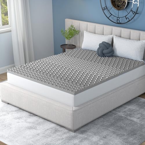 Vibe 2” Cool Pod Convoluted Gel Memory Foam Mattress Topper, California King