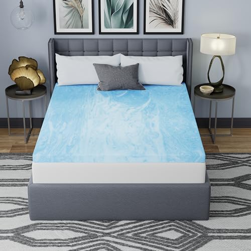 Vibe 3” Gel Swirl Memory Foam Mattress Topper, Full