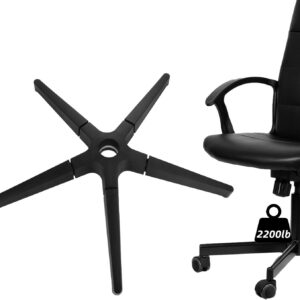 LISHINE Office Chair Base Replacement Parts Heavy Duty, Bear Capacity 2200 lbs, 28 Inch Desk Chair Base Replacement Metal, Universal Caster and Gas Cylinder Size