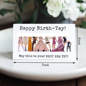 Byqone Funny Birthday Card Styles- Singer Era Birthtay Foldable Style - Great Sweet Birthday Gifts for Women Girls Her Him Men for Fans - Includes 5x7 Birthday Card with Envelope