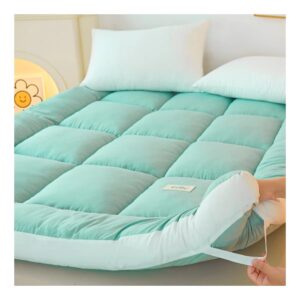 obong twin full extra thick mattress topper down alternative overfilled folding sleeping pad futon mattress queen king high density bedding quilted mattress pads (color : d, size : twin-90 * 200cm)