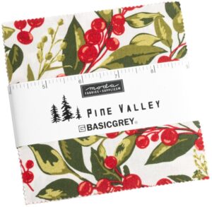 pine valley charm pack by basicgrey; 42-5" precut fabric quilt squares