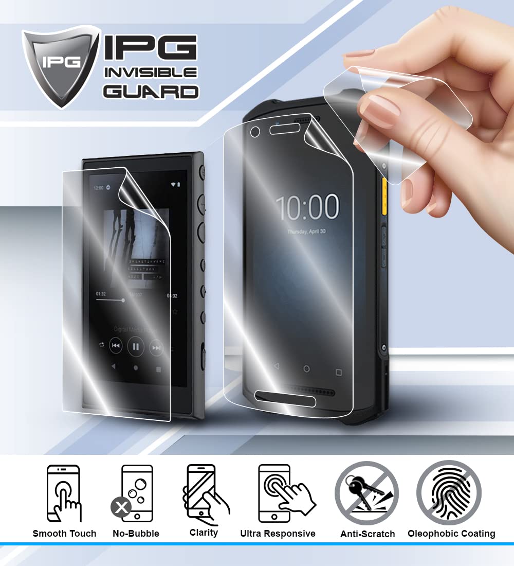 IPG Compatible with Zebra WT6300 Handheld Computer Screen Protector 6 UNITS Invisible Guard Free Lifetime Replacement HD Clear Bubble Free screen protection for WT6300