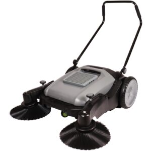 industrial walk behind push sweeper,41" sweeping width,14.5 gallon capacity,large area floor cleaning of dust litter