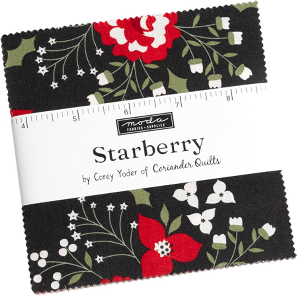 Starberry Charm Pack by Corey Yoder; 42-5" Precut Fabric Quilt Squares