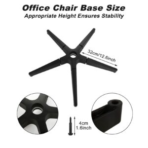 LISHINE Office Chair Base Replacement Parts Heavy Duty, Bear Capacity 2200 lbs, 28 Inch Desk Chair Base Replacement Metal, Universal Caster and Gas Cylinder Size