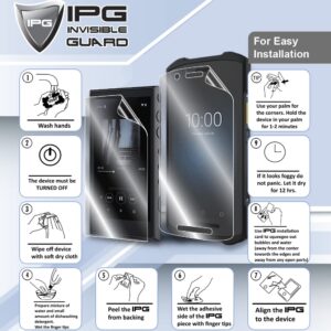 IPG Compatible with Zebra WT6300 Handheld Computer Screen Protector 6 UNITS Invisible Guard Free Lifetime Replacement HD Clear Bubble Free screen protection for WT6300