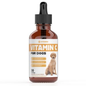 vitamin c for dogs | helps with improving immune health | vitamin c for dogs liquid | dog immune support | dog immune and allergy supplement | dog immune booster | 1 oz bacon flavor