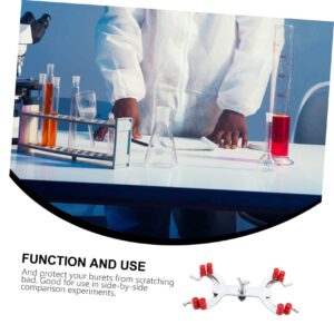 BUGUUYO Aluminum Clip Titration Clamp for Laboratory Experiments Fixing Accessory for Securely Holding Burettes and Test Tubes in Scientific Settings