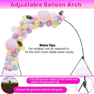 Toosci Balloon Arch Kit 9FT Height & 10FT Width, Adjustable Balloon Arch Stand Set，Balloon Arch Frame with Base for Wedding Baby Shower Birthday Party Supplies Decorations