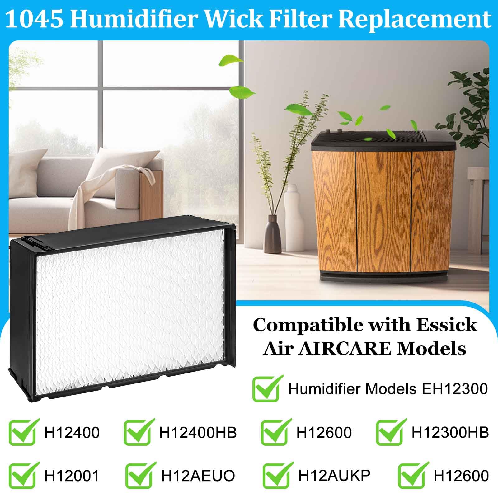 Poweka 1045 Super Wick Humidifier Filter Replacement Compatible with Essick Air AIRCARE H12300, H12300HB, H12400, H12400HB, H12600, H12600, H12001, H12AEUO, H12AUKP Series Humidifiers