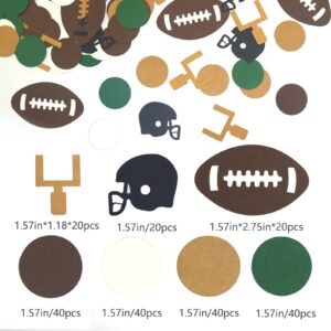 220 Pieces Football Confetti for Birthday Party - Football Themed Birthday Party Decorations, photo Prop Football Party Decor，Super Bowl Party Decoration Confetti.