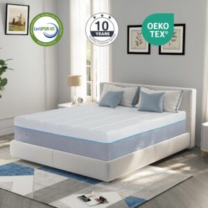 Dyonery 14 Inch Mattress Twin XL Gel Memory Foam CertiPUR-US Certified Mattress in A Box, Made in USA, 80"×38"×14"