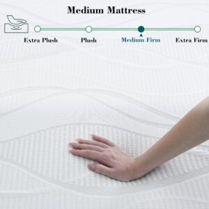 Rest Only King Mattress, 10 Inch Hybrid King Size Mattress in a Box, King Bed Mattress with Memory Foam and Pocket Spring, Pressure Relief & Motion Isolation, Strong Edge Support, Medium Firm Feel