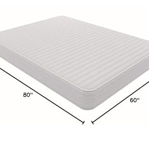 Signature Sleep Contour Plus 10-Inch Reversible Queen Mattress - Medium-Firm Support, Edge-to-Edge Comfort, Ready to Ship, Compressed and Rolled for Easy Setup