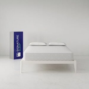 Signature Sleep Contour Plus 10-Inch Reversible Queen Mattress - Medium-Firm Support, Edge-to-Edge Comfort, Ready to Ship, Compressed and Rolled for Easy Setup