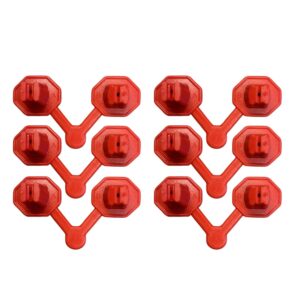 kraken bond spray polyurethane foam gun nozzles - precision for vertical and ceiling foam applications - 6 pack, red