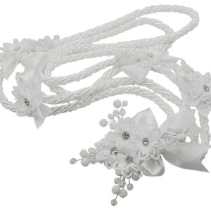 Lassos Boutique Ivory White Wedding Lasso Rope Traditional Lazo Cord (White)