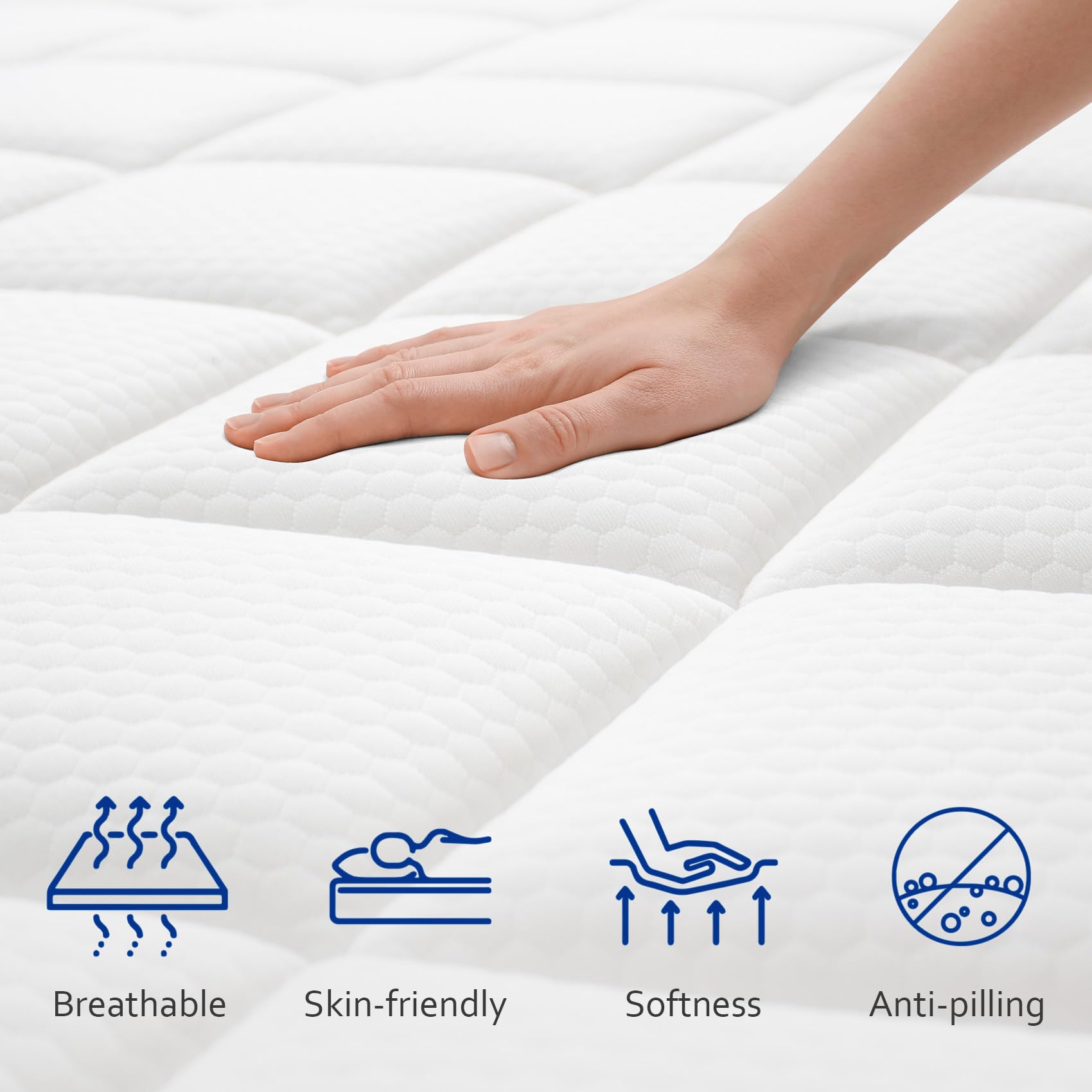 Mubulily Queen Mattress, 12 Inch Cooling-Gel Memory Foam in a Box, Motion Isolation Individually Wrapped Pocket Coils Mattress,Pressure Relief,Back Pain Relief & Cooling,CertiPUR-US