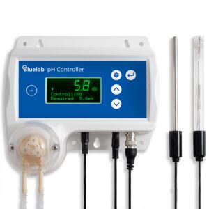 bluelab ph controller wi-fi 24/7 reservoir monitoring for ph with automated nutrient dosing, edenic integration, replaceable probes safety features optimal for hydroponics & indoor plants