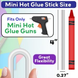 Innovative Haus Mini Hot Glue Sticks (200 Pack) - Perfect Fit for Mini Glue Guns, 4" x 0.27" - Craft, Bond, Create on Wood, Metal, Glass & More - Transparent, Strong & Quick-Drying